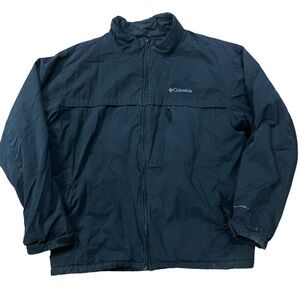 Columbia Black Waterproof Full Zip Coat Jacket Size XL